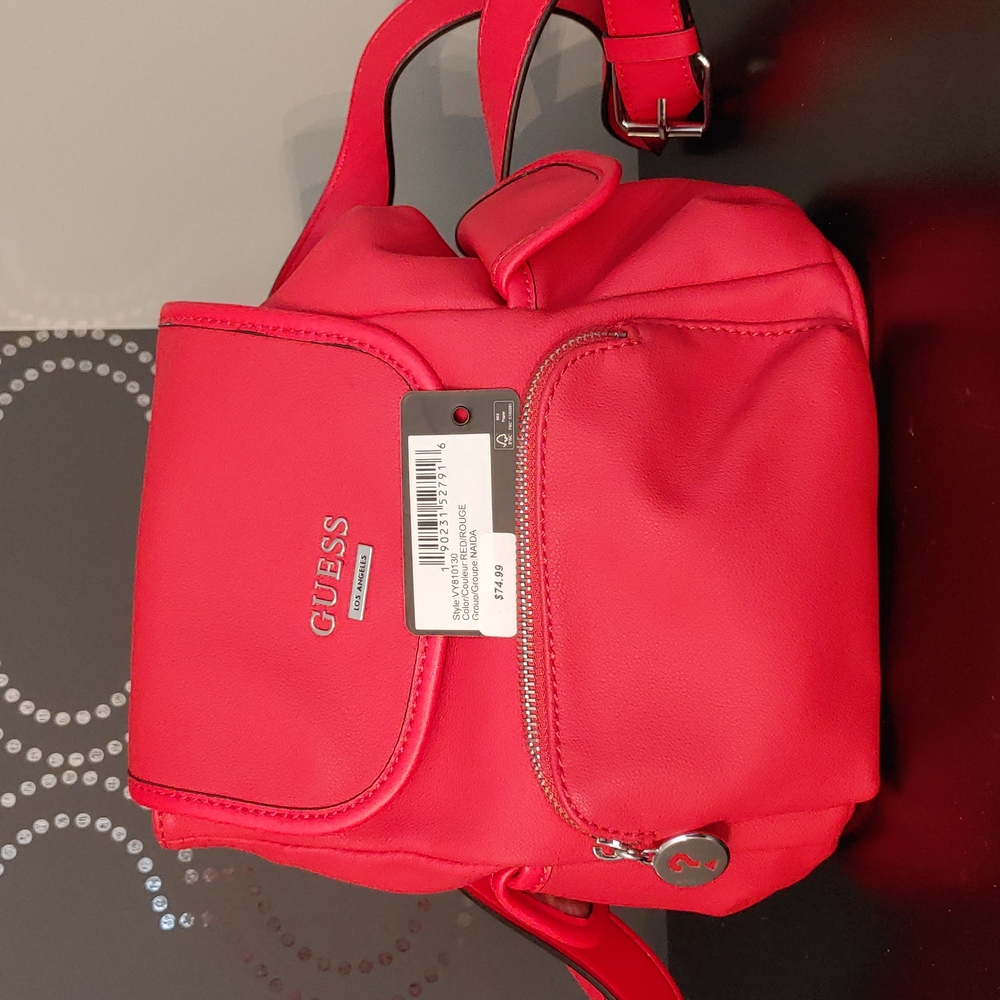 Beautiful Red Guess backpack